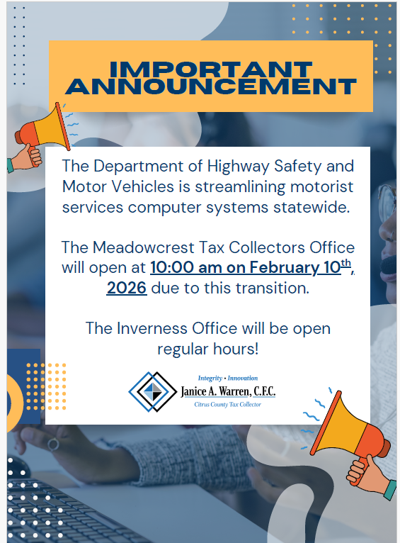 IMPORTANT ANNOUNCEMENT